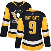 Andy Bathgate Pittsburgh Penguins Adidas Women's Authentic Home Jersey - Black