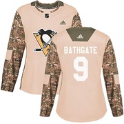 Andy Bathgate Pittsburgh Penguins Adidas Women's Authentic Veterans Day Practice Jersey - Camo