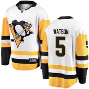 Bryan Watson Pittsburgh Penguins Fanatics Branded Youth Breakaway Away Jersey - White