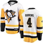 Dave Burrows Pittsburgh Penguins Fanatics Branded Youth Breakaway Away Jersey - White