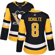 Dave Schultz Pittsburgh Penguins Adidas Women's Authentic Home Jersey - Black