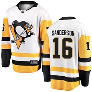 Derek Sanderson Pittsburgh Penguins Fanatics Branded Youth Breakaway Away Jersey - White