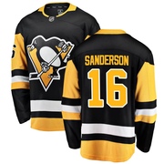 Derek Sanderson Pittsburgh Penguins Fanatics Branded Youth Breakaway Home Jersey - Black