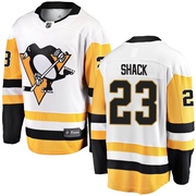 Eddie Shack Pittsburgh Penguins Fanatics Branded Men's Breakaway Away Jersey - White