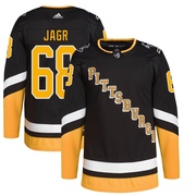 Jaromir Jagr Pittsburgh Penguins Adidas Men's Authentic 2021/22 Alternate Primegreen Pro Player Jersey - Black