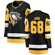 Jaromir Jagr Pittsburgh Penguins Fanatics Branded Women's Breakaway Home Jersey - Black
