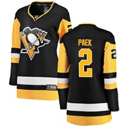 Jim Paek Pittsburgh Penguins Fanatics Branded Women's Breakaway Home Jersey - Black