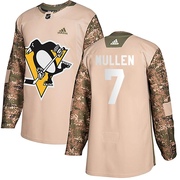 Joe Mullen Pittsburgh Penguins Adidas Men's Authentic Veterans Day Practice Jersey - Camo