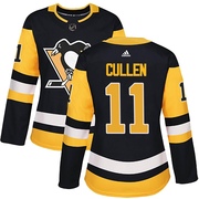 John Cullen Pittsburgh Penguins Adidas Women's Authentic Home Jersey - Black