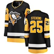 Kevin Stevens Pittsburgh Penguins Fanatics Branded Women's Breakaway Home Jersey - Black