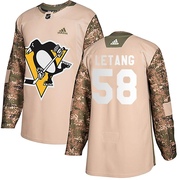 Kris Letang Pittsburgh Penguins Adidas Men's Authentic Veterans Day Practice Jersey - Camo