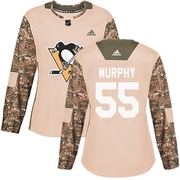 Larry Murphy Pittsburgh Penguins Adidas Women's Authentic Veterans Day Practice Jersey - Camo