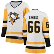 Mario Lemieux Pittsburgh Penguins Fanatics Branded Women's Breakaway Away Jersey - White