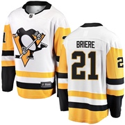 Michel Briere Pittsburgh Penguins Fanatics Branded Men's Breakaway Away Jersey - White