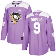 Pascal Dupuis Pittsburgh Penguins Adidas Youth Authentic Fights Cancer Practice Jersey - Purple
