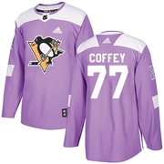Paul Coffey Pittsburgh Penguins Adidas Youth Authentic Fights Cancer Practice Jersey - Purple