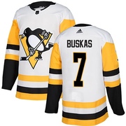 Rod Buskas Pittsburgh Penguins Adidas Youth Authentic Away Jersey - White