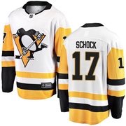 Ron Schock Pittsburgh Penguins Fanatics Branded Men's Breakaway Away Jersey - White