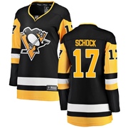 Ron Schock Pittsburgh Penguins Fanatics Branded Women's Breakaway Home Jersey - Black