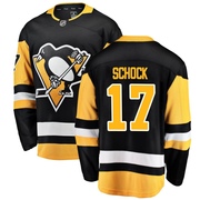 Ron Schock Pittsburgh Penguins Fanatics Branded Youth Breakaway Home Jersey - Black
