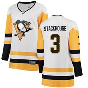 Ron Stackhouse Pittsburgh Penguins Fanatics Branded Women's Breakaway Away Jersey - White