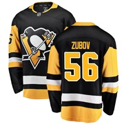 Sergei Zubov Pittsburgh Penguins Fanatics Branded Men's Breakaway Home Jersey - Black