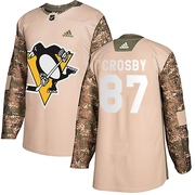 Sidney Crosby Pittsburgh Penguins Adidas Men's Authentic Veterans Day Practice Jersey - Camo