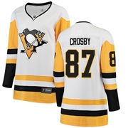 Sidney Crosby Pittsburgh Penguins Fanatics Branded Women's Breakaway Away Jersey - White