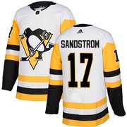 Tomas Sandstrom Pittsburgh Penguins Adidas Youth Authentic Away Jersey - White