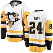 Troy Loney Pittsburgh Penguins Fanatics Branded Youth Breakaway Away Jersey - White