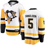 Ulf Samuelsson Pittsburgh Penguins Fanatics Branded Youth Breakaway Away Jersey - White