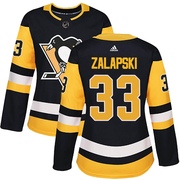 Zarley Zalapski Pittsburgh Penguins Adidas Women's Authentic Home Jersey - Black